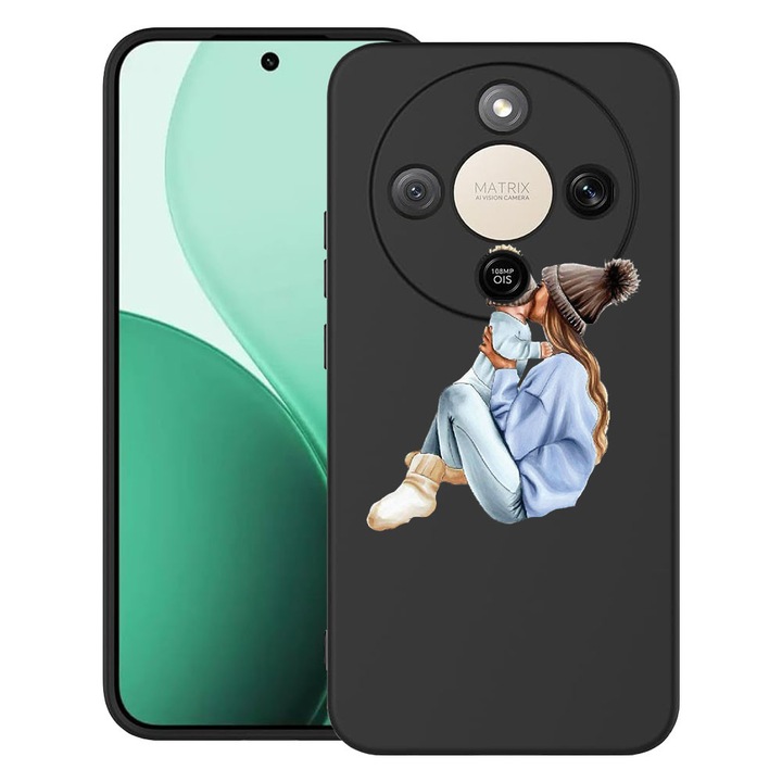 BestCase® Husa TPU Ultra Slim Compatibila cu Honor Magic8 Lite, Girl Mom With a Boy, 3129184 B 562
