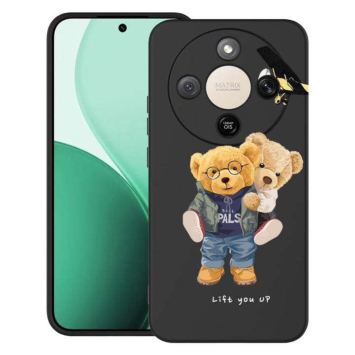 BestCase® Husa TPU Ultra Slim Compatibila cu Honor Magic8 Lite, Teddy Bear Lift me up, 3129184 B 933