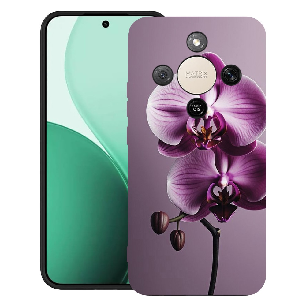 BestCase® Husa TPU Ultra Slim Compatibila cu Honor Magic8 Lite, Pink Orchid, 3129184 B 1405