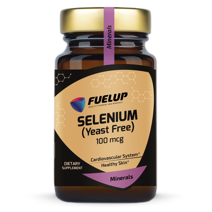 Fuel-Up Selenium 100 mcg – 100 tablete, Sustinerea imunitatii si protectie antioxidanta