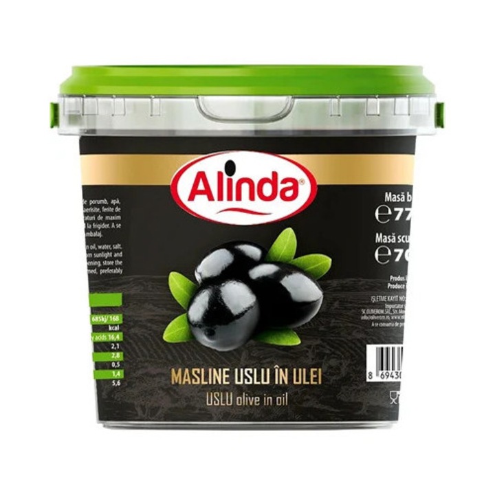 Masline Uslu in Ulei, Alinda, 700 g