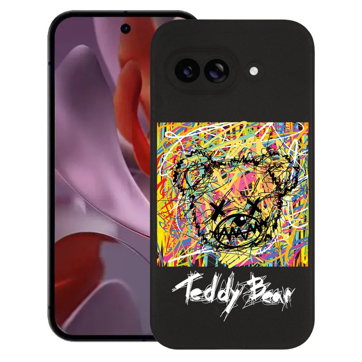 BestCase® Husa TPU Ultra Slim Compatibila cu Google Pixel 10a, Teddy Bear Abstract, 3128367 B 1564