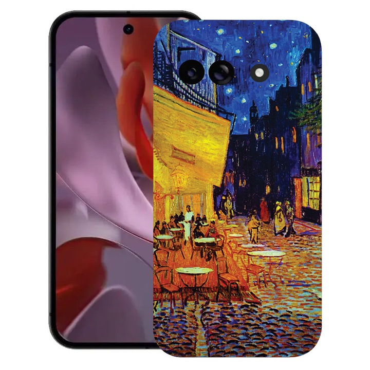 BestCase® Husa TPU Ultra Slim Compatibila cu Google Pixel 10a, Van Gogh Café terrace at night, 3128367 B 1283