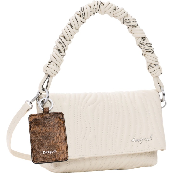 Desigual Helium Trokel válltáska, fehér, ökológiai bőr