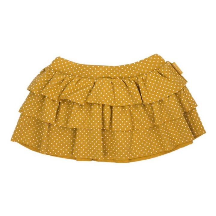 Pöttyös szoknya, Nicol, pamut, Sárga
