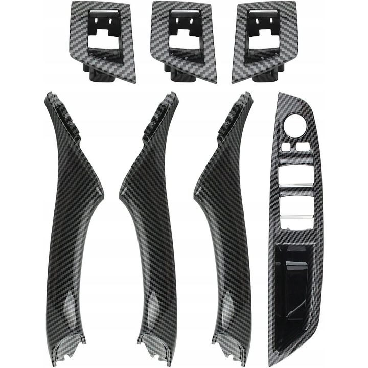 Manere Panouri Manere Usi BMW 5 F10 F11 2009-2017 Set Complet Carbon