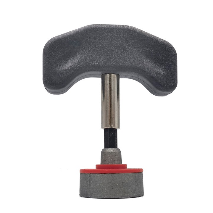 Csavarhúzó T-markolattal, 6.35 mm, fekete, 91 mm, acél és műanyag