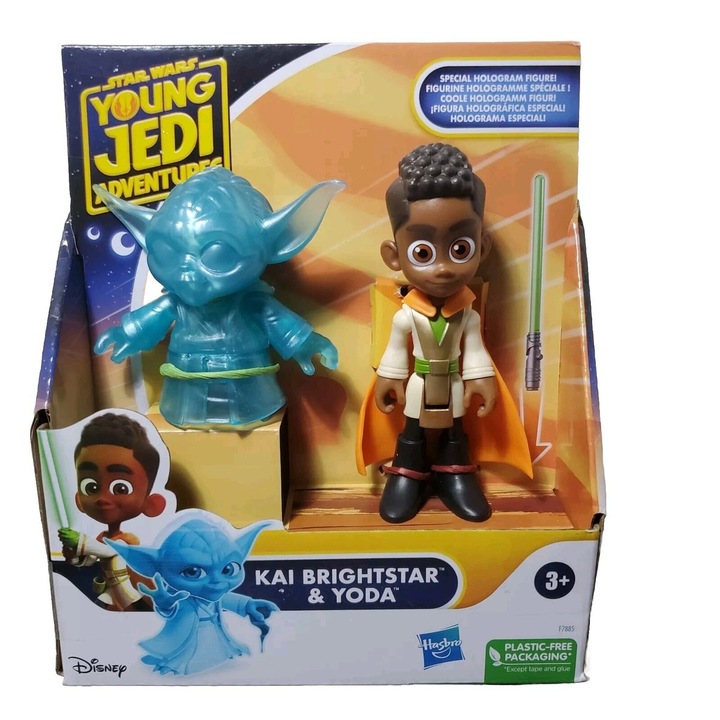 Комплект фигурки Hasbro SW Young Jedi Adventure Yoda и Kai, многоцветен, 11 см