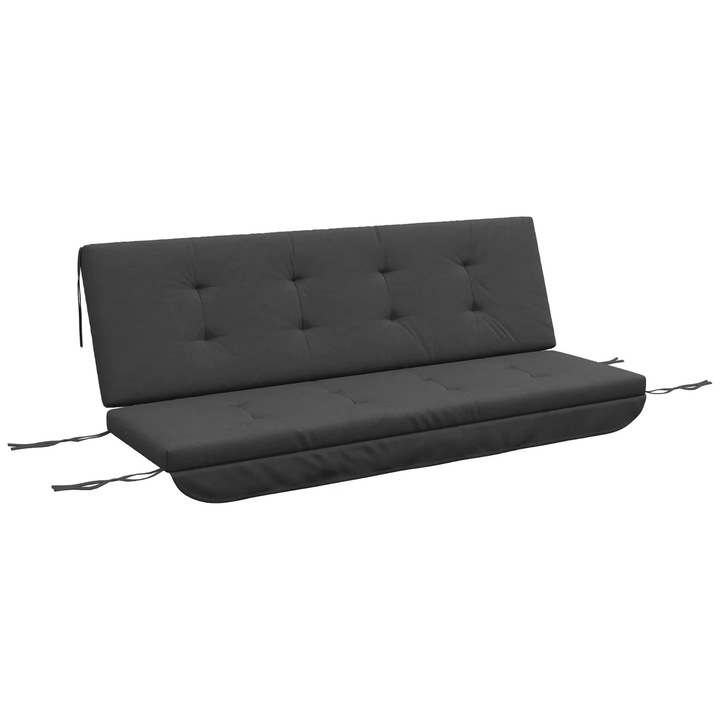 Set de perne de balansoar, rezistente la intemperii, confortabile, gri inchis
