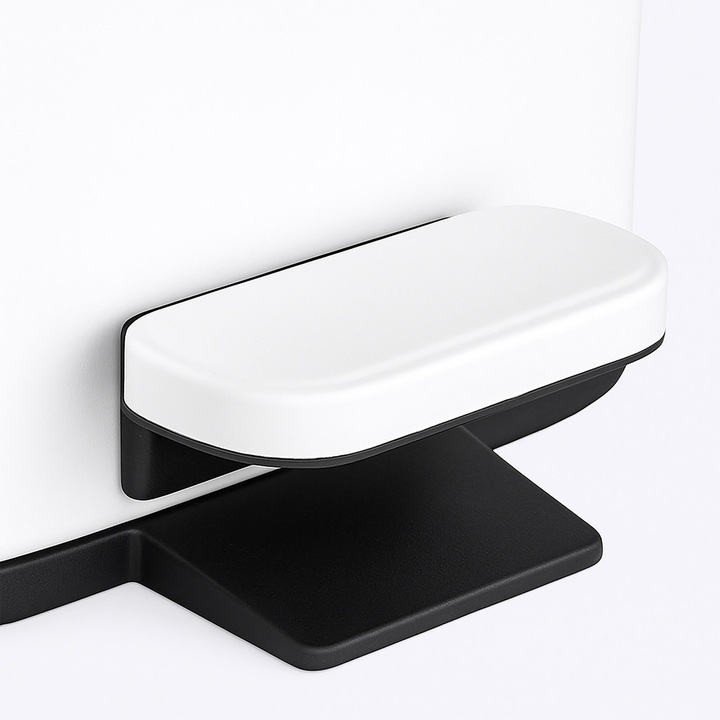 Cos de gunoi Relaxdays, slim, 10 l, alb