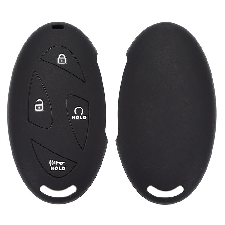 Husa cheie silicon AUTOTOB®, compatibila cu Hyundai Elantra 2020, negru