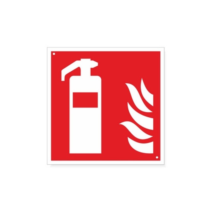 Информационна табела Korfed, 15x15см, бяло PVC, устойчива на атмосферни влияния