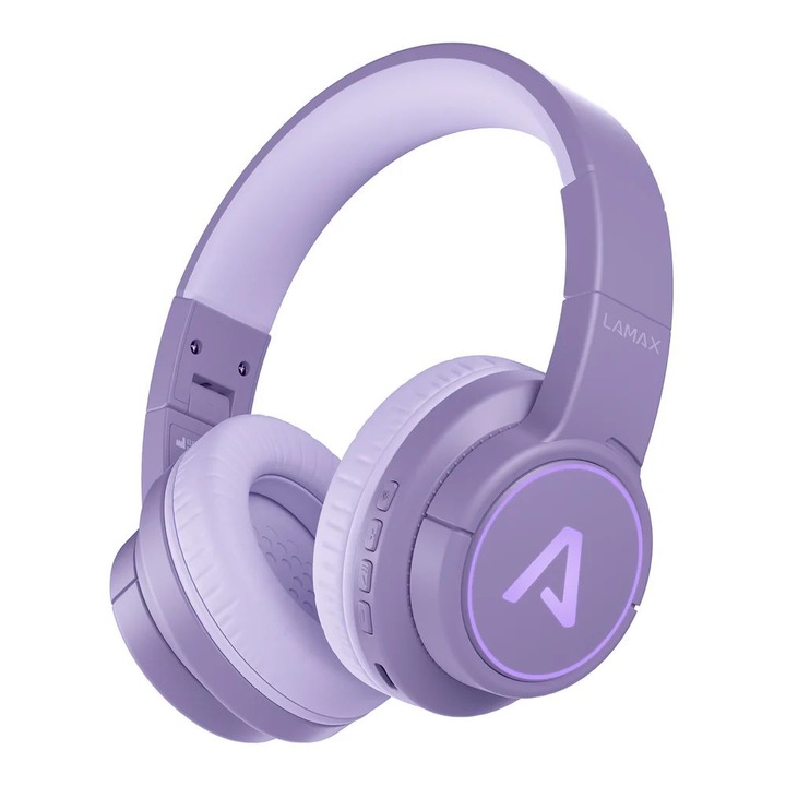 Casti Lamax GlowKid1, Mov, 3.5mm, Bluetooth