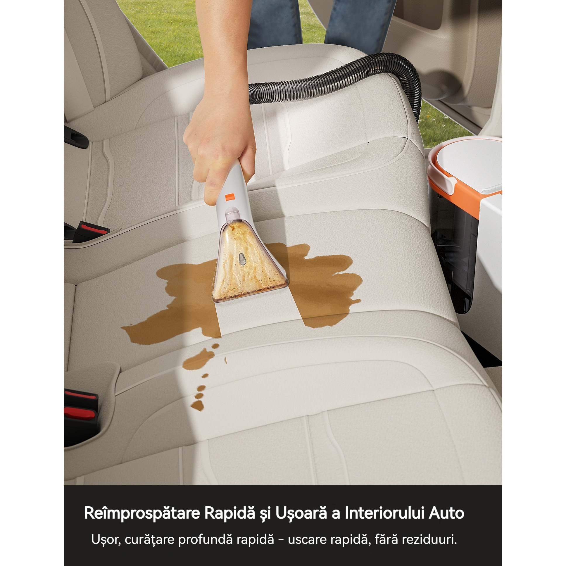 Aspirator Rolipo UWANT B300 PRO, 600W, 18kPa, functie autocuratare, alb
