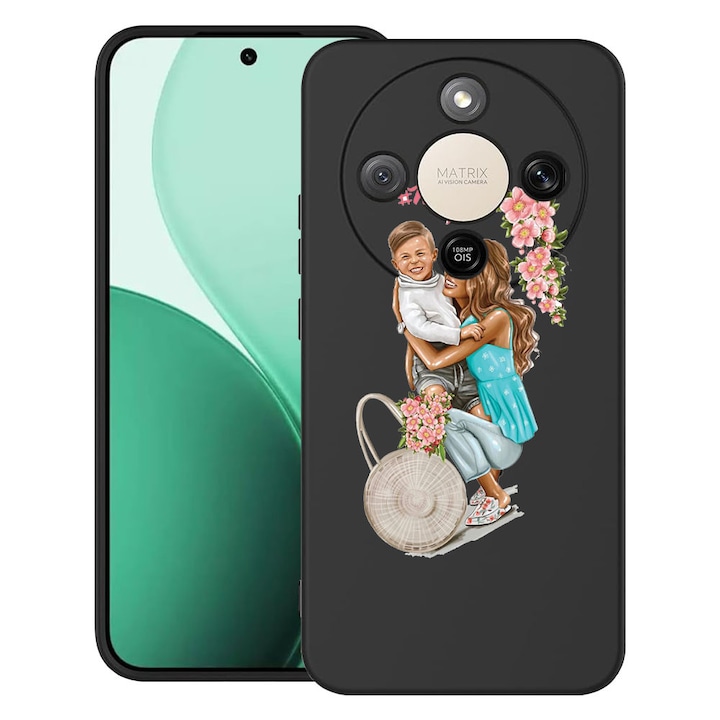 BestCase® Ultra Slim TPU tok Honor Magic8 Lite készülékkel kompatibilis, Mom Life With a Boy, 3129184 B 559