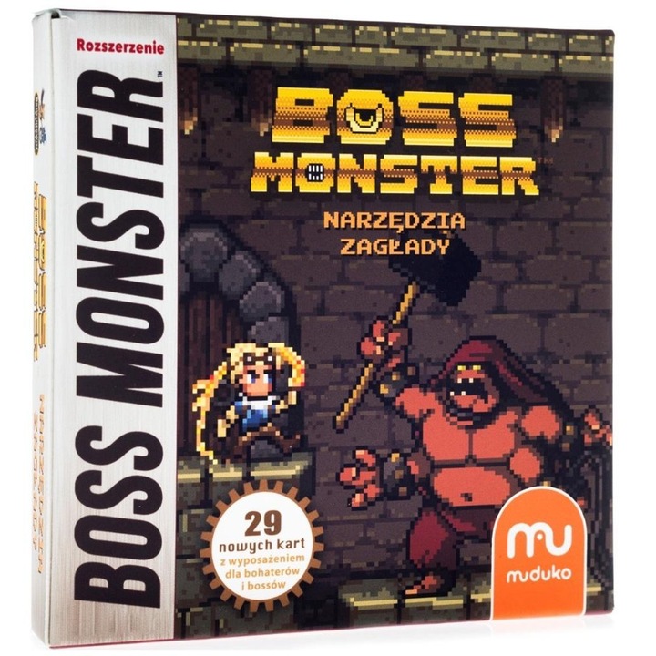 Boss Monster: Narzedzia Zaglady, jocuri de societate, 2-4 jucatori, 29 carti