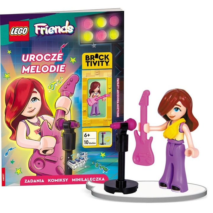 Set de constructie LEGO Friends, Urocze melodii, figurina Paisley, activitati si povesti, multicolor