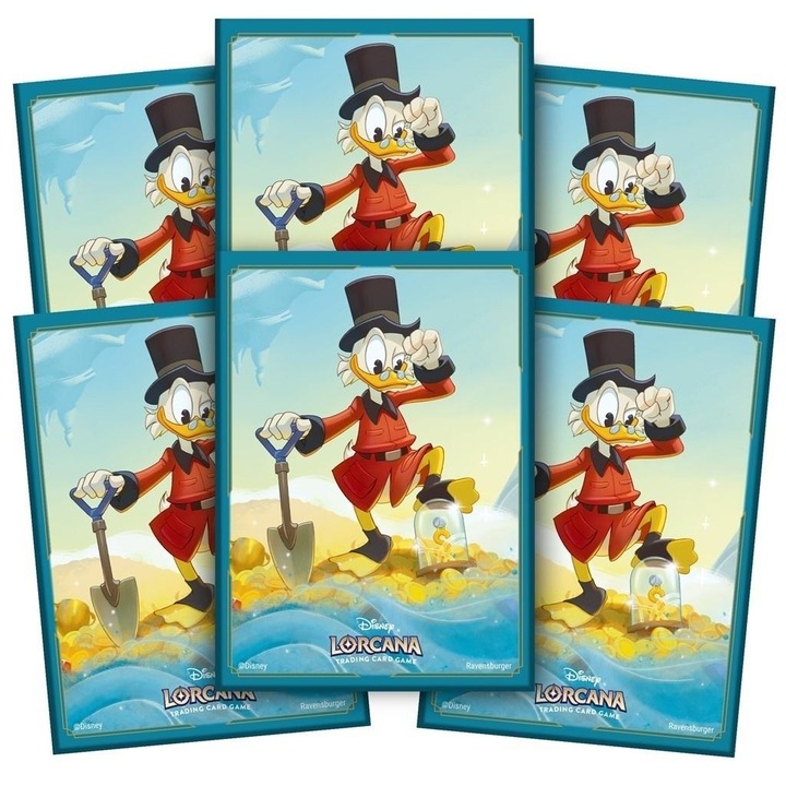 Set de maneci Disney Lorcana (Set03) cu Scrooge McDuck, Ravensburger, 65 carti