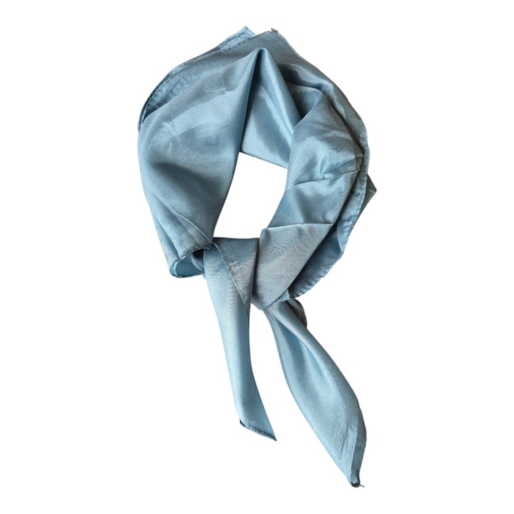 Esarfa matase naturala tip batic, Verde masliniu