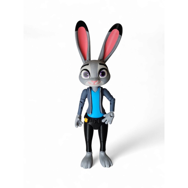 Фигурка Джуди Хопс, Zootopia 2, 27 см, биоразградим PLA, декоративна, подвижна