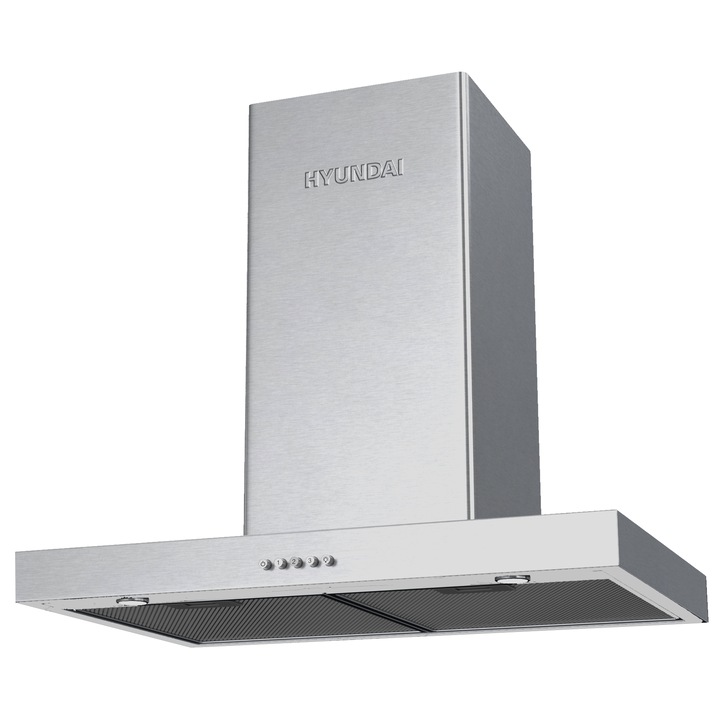 Hota incorporabila decorativa Hyundai HHD24-T3561X, Putere absorbtie 650 m3/h Iluminare LED, Clasa B, Latime 60 cm, Inox