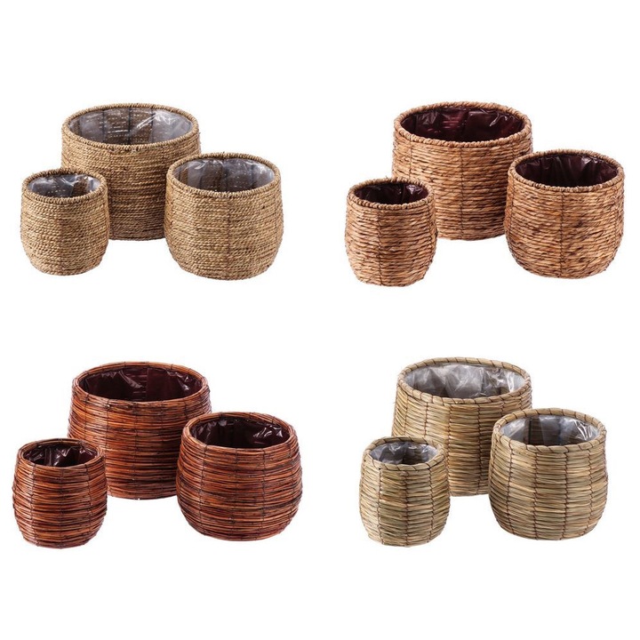 Set 12 ghivece flori 18 x 19, 24, 5 x 22, 31 x 25 cm