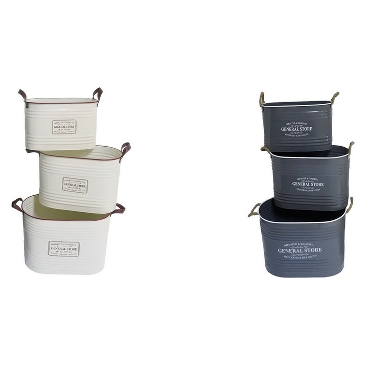 Set 6 ghivece flori 43 x 22 x 27, 47 x 26 x 32, 51 x 30, 5 x 36, 5 cm