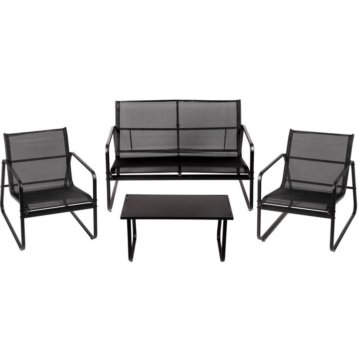 Kerti bútorgarnitúra 83 x 44,5 x 41, 61,5 x 75 x 76, 114 x 75 x 76 cm