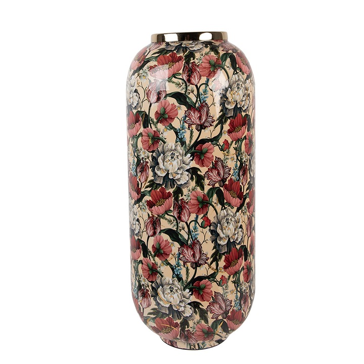 Vaza flori metal multicolor Flower Ø 21x50 cm