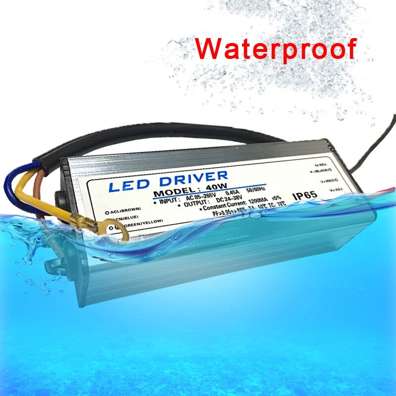 Adaptor LED 30W, AC 85-265V la DC 24-38V, waterproof, 88x30x20mm - eMAG.ro