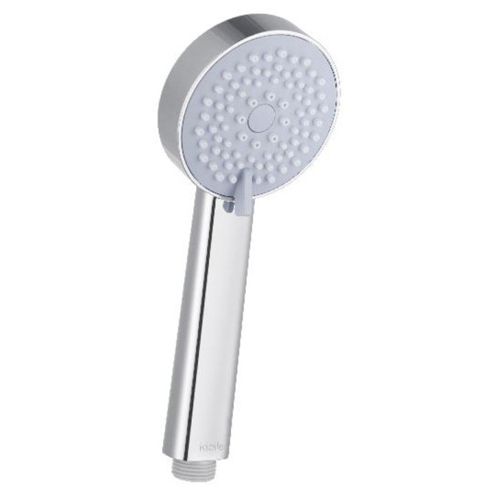 Kielle Hlavice de dus, 85mm, 3 jeturi, crom/svetle seda, set cu 2 limitatoare de debit