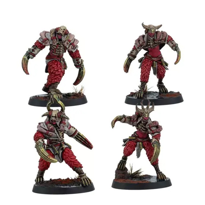 Extensie de joc Warcrow, Scions of Yaldabaoth Intact, Corvus Belli, 4 modele de asamblat, gri