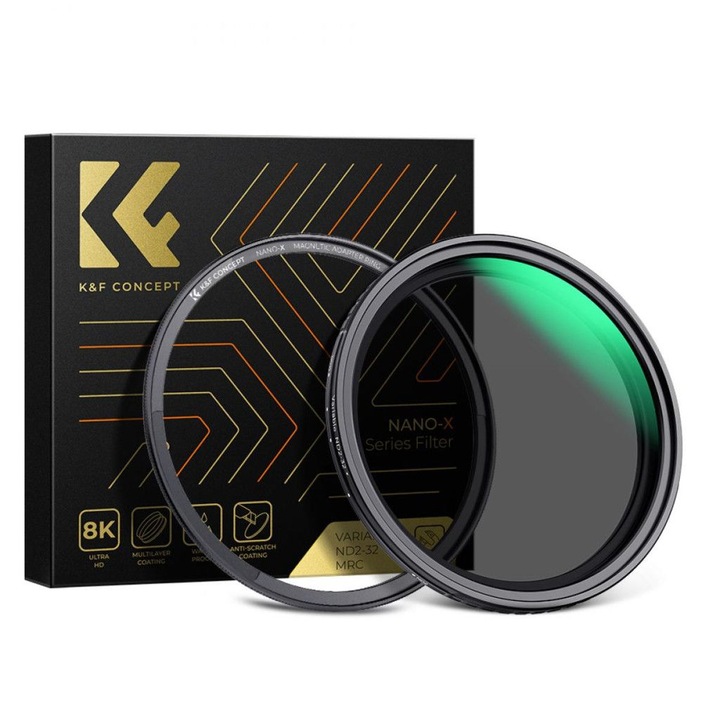 Adaptor magnetic K&F Concept + NANO-X vario ND2-32, 67mm