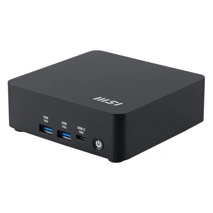Mini PC MSI Cubi NUC AI 1UMG, Intel Core Ultra 7-155H, Negru, 120x115x38mm