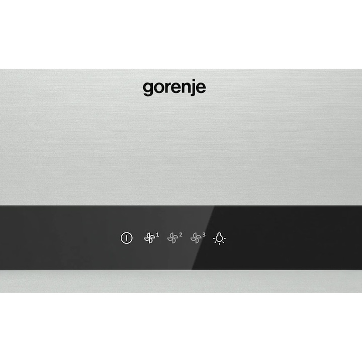 Hota Decorativă Gorenje WHT943E4XBG, 1 Motor, 650 m3/h, Inox, 89.8x45.5x80-104cm