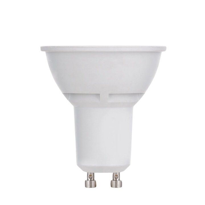 LED димируема бяла крушка, GU10, 5.5W, 2700K, 450Lm топло бяла светлина Дължина 56мм, диаметър 50мм ORION