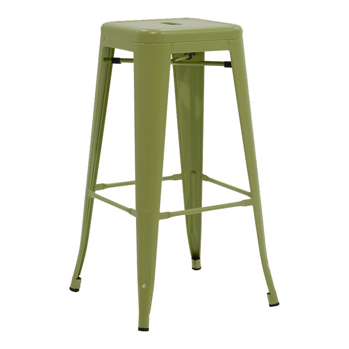 Scaun de bar Utopia, verde inchis, 42x42x76 cm