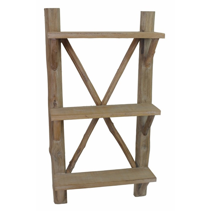 Raft perete lemn maro 42 x 14, 5 x 80 cm