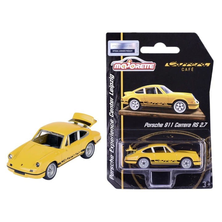 Mașinuță metalică Simba Porsche 911 Carrera, 1:64, detalii autentice, 7, 5cm