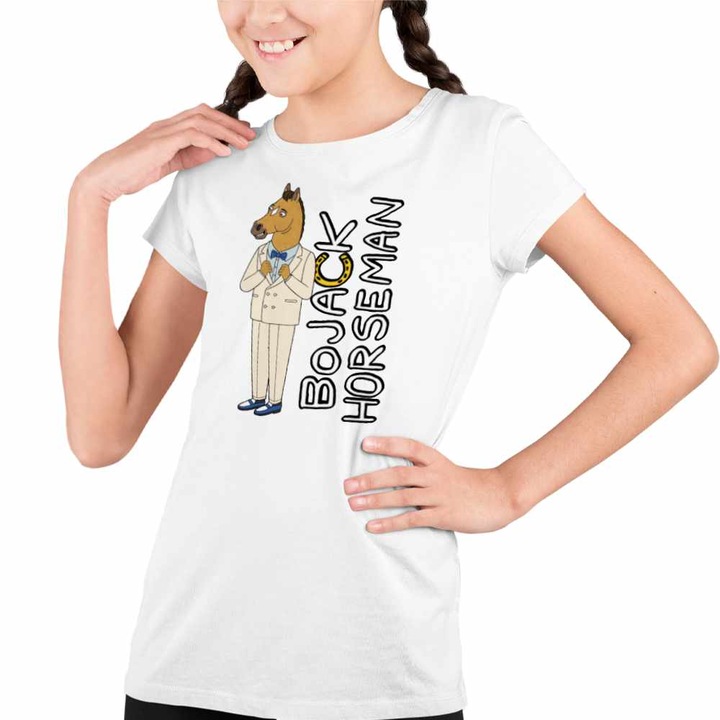 Tricou Copii Fete BoJack Horseman Aventuri, Fehér