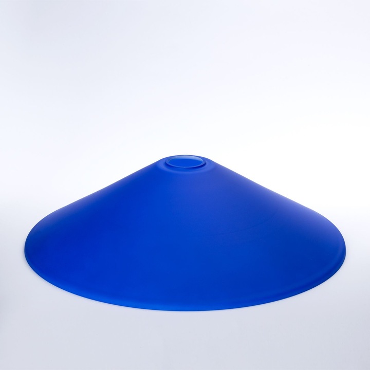 Abajur conic din sticla groasa ARTDESIGN 447, Ø 400 mm, finisaj cobalt ORION