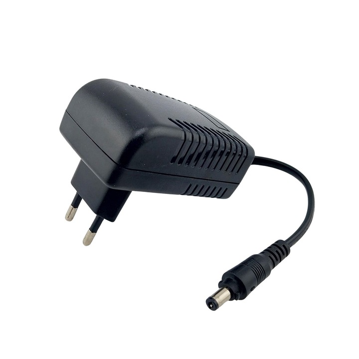 Driver stecher 30z Waiberlon HLV2430TA, 30W, 24V, fekete, fényerő-szabályozás nélkül, Hosszúság 85 mm, szélesség 47 mm, magasság 32 mm és 5,3 mm-es jack csatlakozó ORION