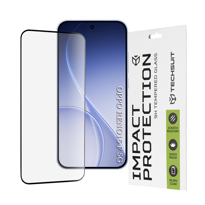 Folie pentru Oppo Reno15 F, Full display, Sticla, Danex, Transparenta