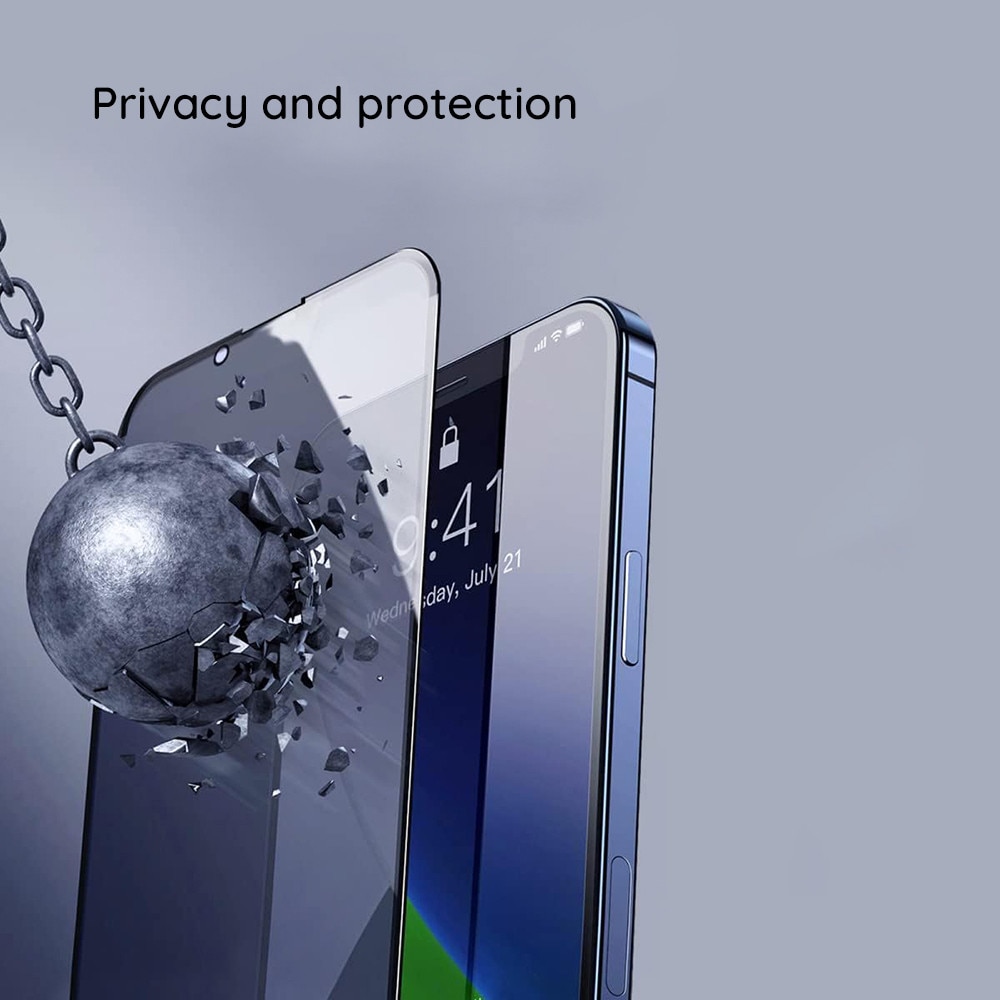 Folie sticla pentru Samsung Galaxy S25 FE, 111D Privacy Full Glue, Black