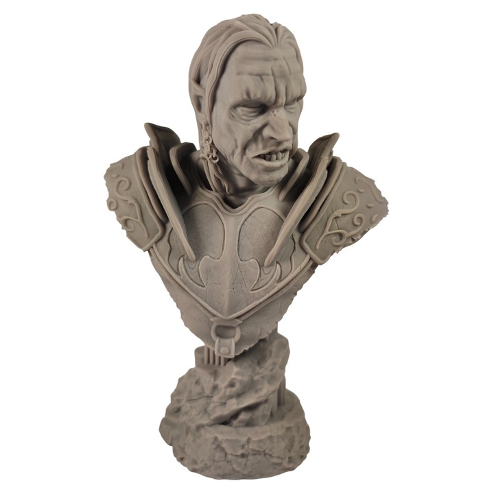 Фигурина 3d Горбаг Властелинът на пръстените 18 см сива смола