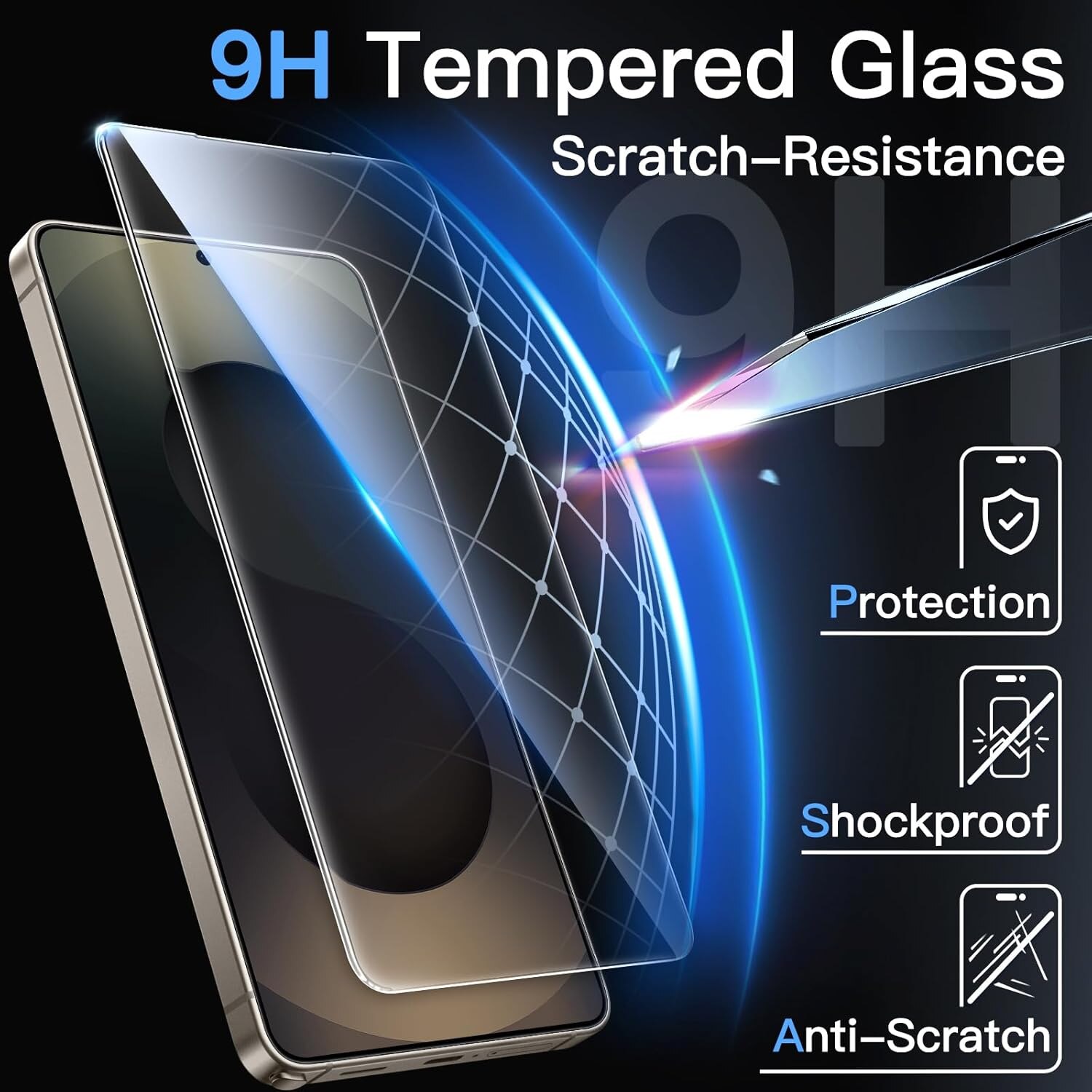 Set 2 x Folii de sticla compatibile cu Samsung Galaxy S26 Ultra, Omelivon, Sticla temperata, Cu Kit de Aplicare Instanta si Functie Automata de Indepartare a Prafului, Duritate 9H, Advanced touch sensitivity, Ultra HD, Anti-amprente