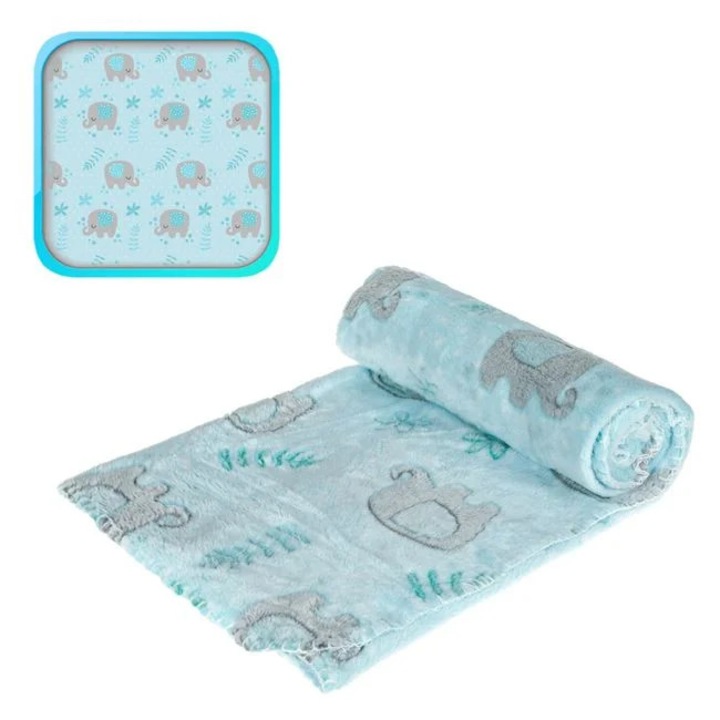 Бебешко одеяло, двустранно, полар, 140x100 см, многоцветно