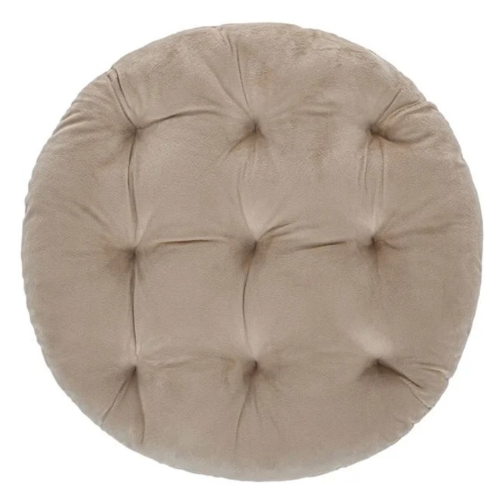 Възглавница за стол, кръгла, Полиестер, 40 x 40, Бежов