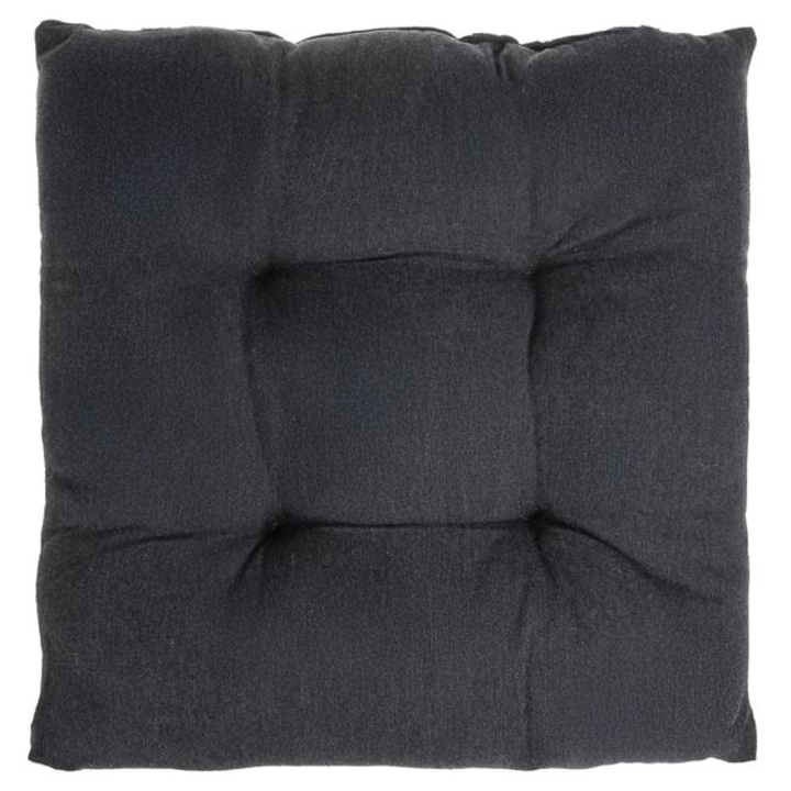 Възглавница за стол, декоративна, Покритие: 65% Памук-35% Полиестер- Вътрешна Подплата: 100% Полиестер., 40 x 40, Тъмно сив