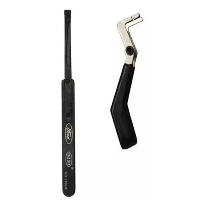 Instrument de deblocare auto FORD, LINCOLN și LAND ROVER cu încuietori HU101, Pentru lăcătuș, Metal, Negru